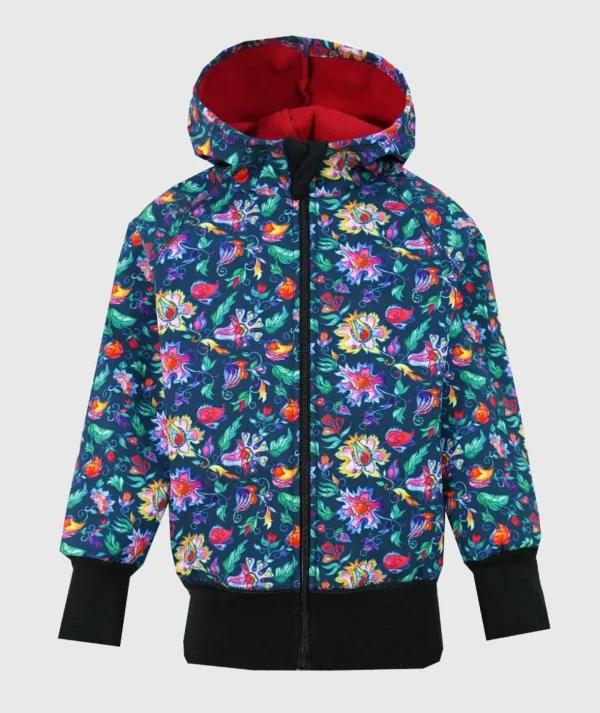 Waterproof Softshell Hoodie Fire Flower