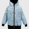 Waterproof Softshell Hoodie Unicorns And Rainbows Blue