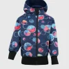 Waterproof Softshell Hoodie Colorful Circle