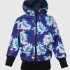 Waterproof Softshell Hoodie Flamingo Birds