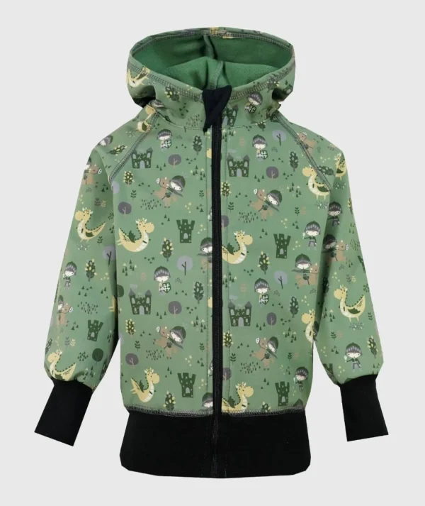 Waterproof Softshell Hoodie Knights And Dragons