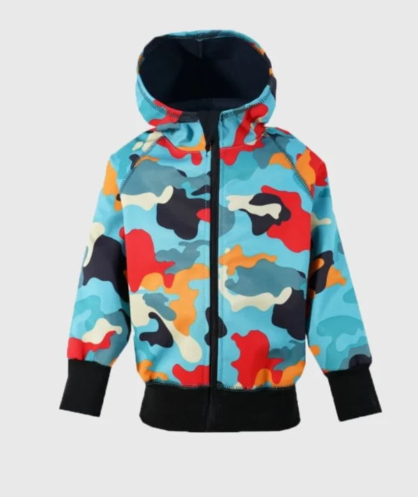 Waterproof Softshell Hoodie Colorful Camouflage