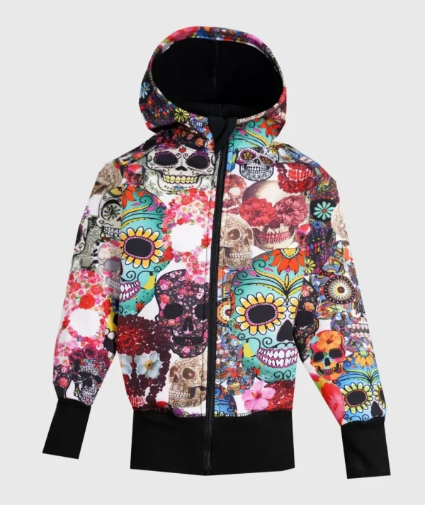 Waterproof Softshell Hoodie Inka Skulls