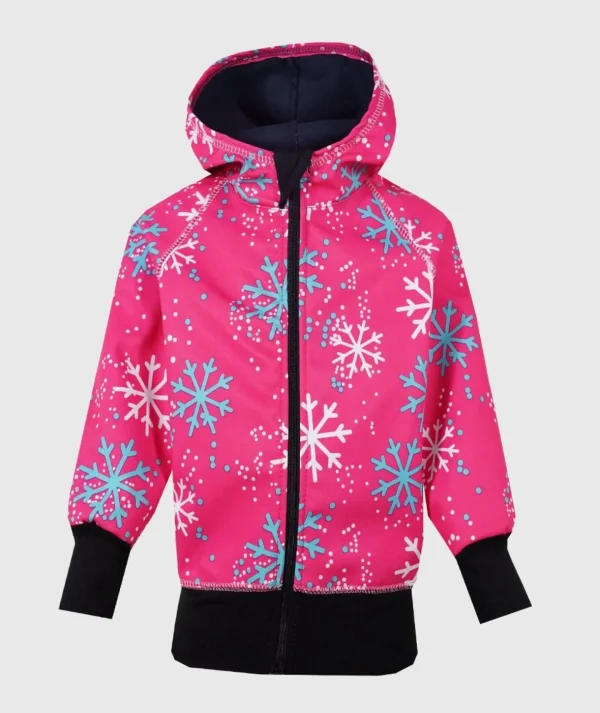 Waterproof Softshell Hoodie Snowflakes