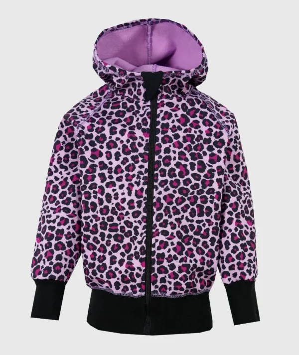 Waterproof Softshell Hoodie Hazy Spots Pink