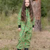 Waterproof Softshell Overall Comfy Parrots Drawings Jumpsuit