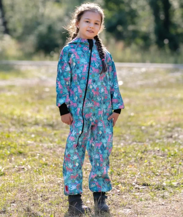 Waterproof Softshell Overall Comfy Panthers Jumpsuit