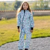 Waterproof Softshell Overall Comfy Unicorns Blue Jumpsuit