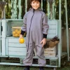 Waterproof Softshell Overall Comfy Grey Jumpsuit