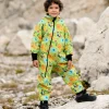 Waterproof Softshell Overall Comfy Jungle Drawings Jumpsuit