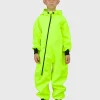 Waterproof Softshell Overall Comfy Neon Lime Jumpsuit