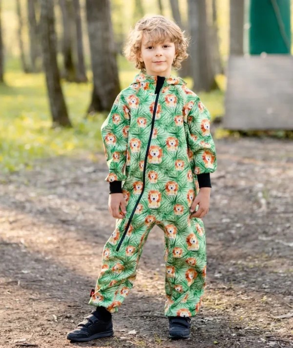 Waterproof Softshell Overall Comfy Lions Jumpsuit