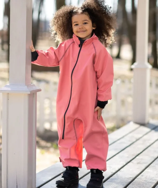 Waterproof Softshell Overall Comfy Raspberry Bodysuit