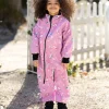 Waterproof Softshell Overall Comfy Unicorns And Rainbows Pink Bodysuit