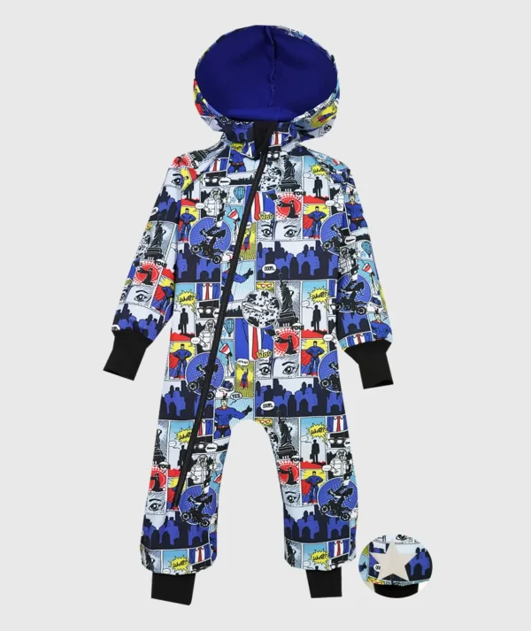 Waterproof Softshell Overall Comfy Cartoons Heroes Jumpsuit