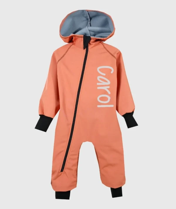 Waterproof Softshell Overall Comfy Royal Orange Jumpsuit