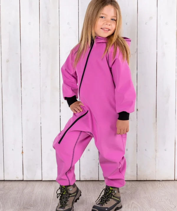 Waterproof Softshell Overall Comfy Lilac Jumpsuit