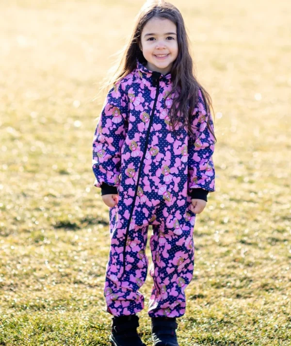 Waterproof Softshell Overall Comfy Girls Bodysuit