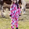 Waterproof Softshell Overall Comfy Multicolor Butterflies Bodysuit