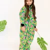 Waterproof Softshell Overall Comfy Tropical Flowers Bodysuit