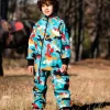 Waterproof Softshell Overall Comfy Colorful Camouflage Bodysuit