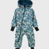 Waterproof Softshell Overall Comfy Tropical Animals Jumpsuit