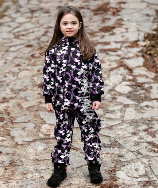 Waterproof Softshell Overall Comfy Dream Unicorns Jumpsuit