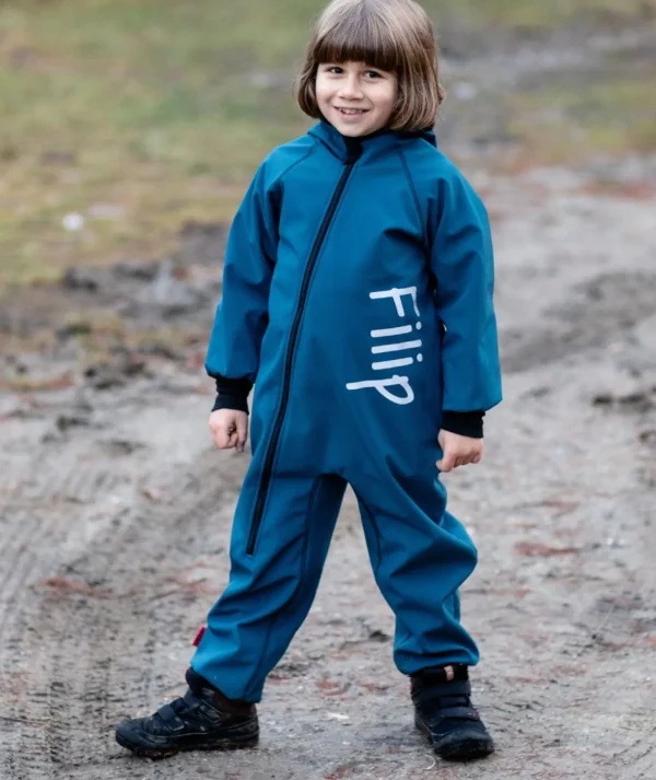 Waterproof Softshell Overall Comfy Hot Petrol Jumpsuit