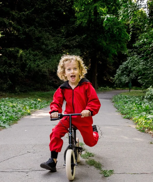 Waterproof Softshell Overall Red Jumpsuit