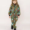 Waterproof Softshell Overall Comfy Colorful Leaves Jumpsuit