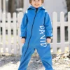 Waterproof Softshell Overall Comfy Denim Blue Jumpsuit