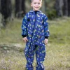 Waterproof Softshell Overall Comfy Turtles Blue Jumpsuit