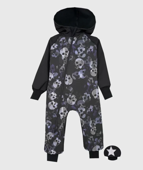 Waterproof Softshell Overall Comfy Skulls Jumpsuit