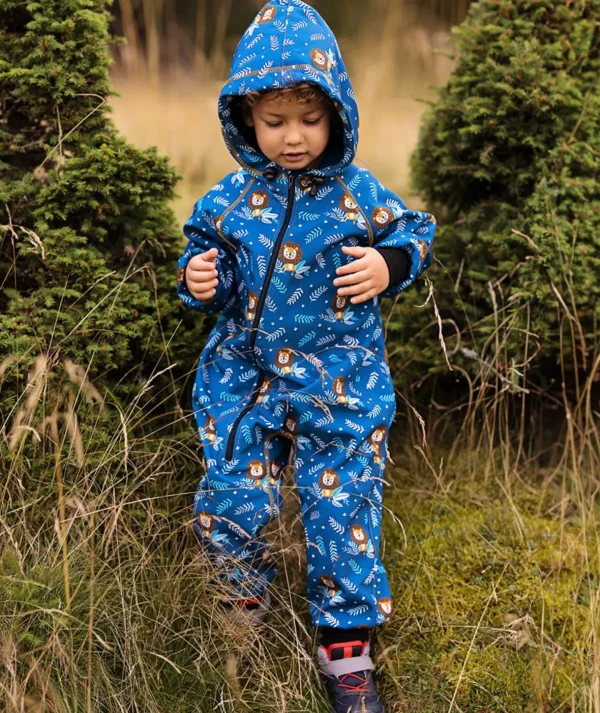 Waterproof Softshell Overall Comfy Smiley Lions Jumpsuit