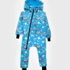 Waterproof Softshell Overall Comfy Ocean Turtles Jumpsuit