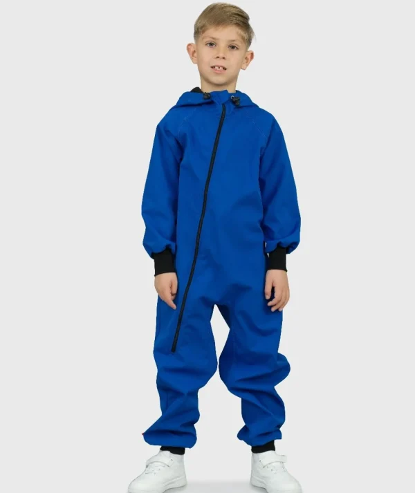 Waterproof Softshell Overall Comfy Blue Jumpsuit