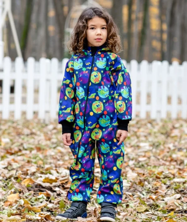 Waterproof Softshell Overall Comfy Dragons Jumpsuit