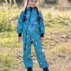 Waterproof Softshell Overall Comfy Hawaiian Girl Jumpsuit