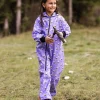 Waterproof Softshell Overall Comfy Bees And Flowers Jumpsuit