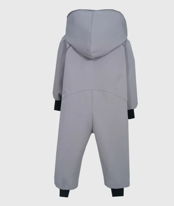 Waterproof Softshell Overall Comfy Grey Jumpsuit