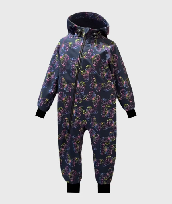 Waterproof Softshell Overall Comfy Butterfly Jumpsuit