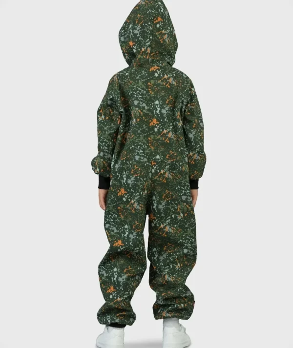 Waterproof Softshell Overall Comfy Paint Splash Khaki Jumpsuit