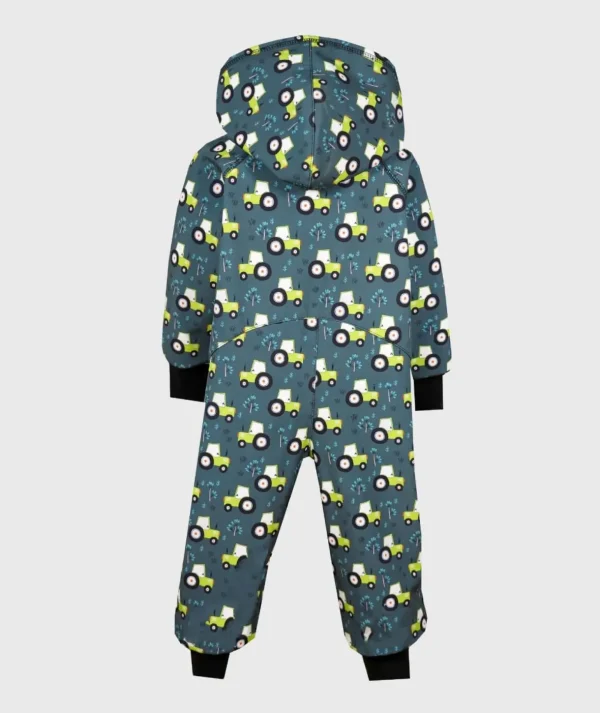 Waterproof Softshell Overall Comfy Tractors Drawings Jumpsuit