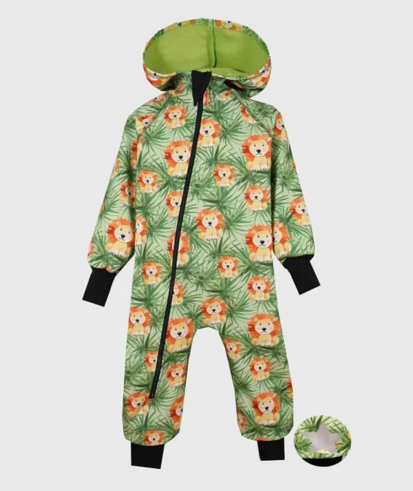 Waterproof Softshell Overall Comfy Lions Jumpsuit