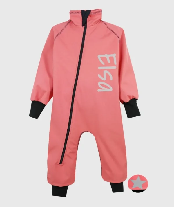 Waterproof Softshell Overall Comfy Raspberry Bodysuit