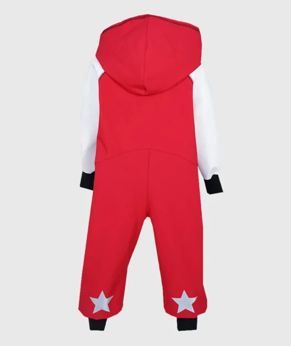 Waterproof Softshell Overall Comfy Blue/White/Red Jumpsuit