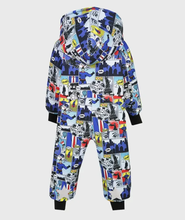 Waterproof Softshell Overall Comfy Cartoons Heroes Jumpsuit