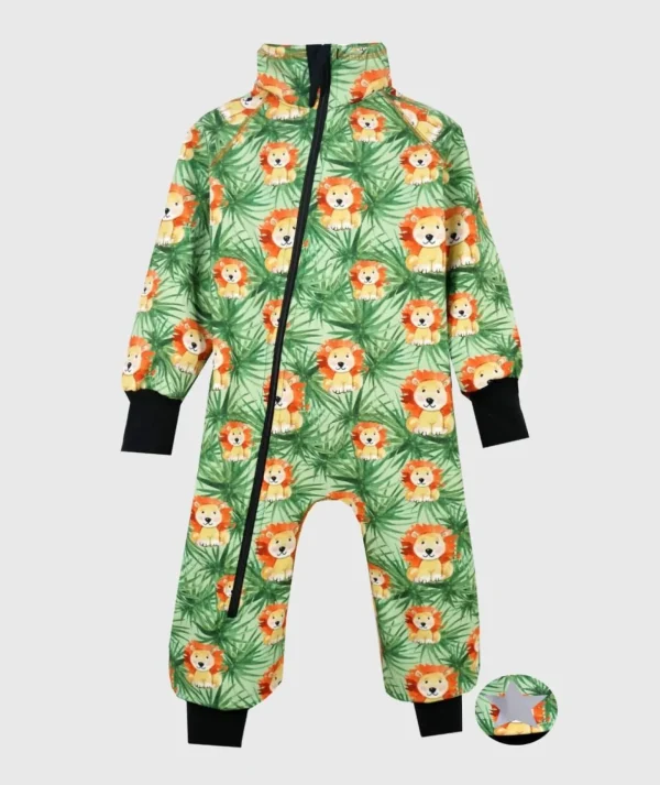 Waterproof Softshell Overall Comfy Lions Bodysuit