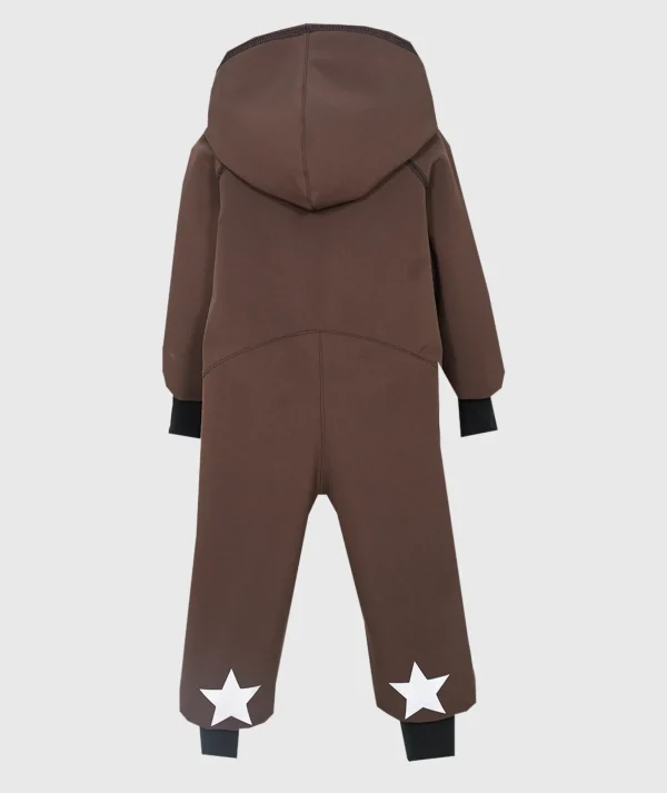 Waterproof Softshell Overall Comfy Coffee Jumpsuit