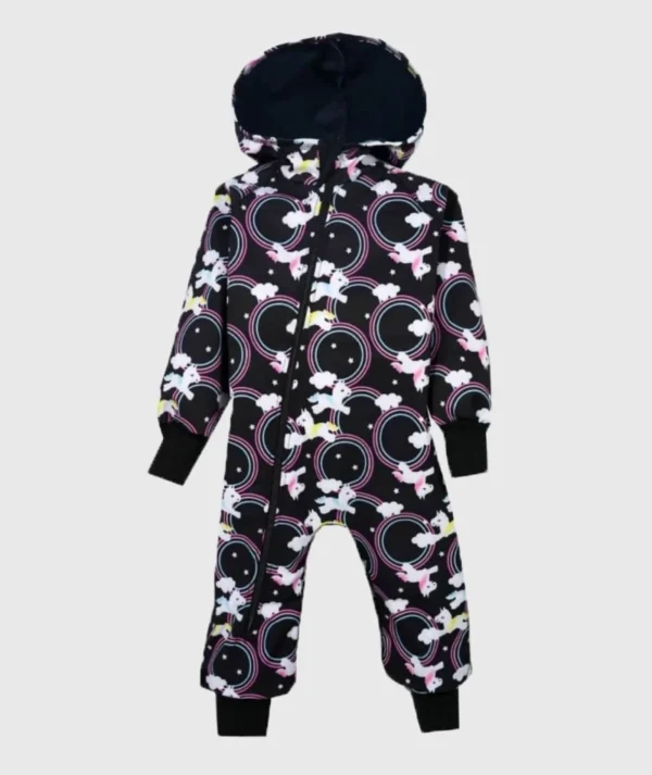 Waterproof Softshell Overall Comfy Dream Unicorns Jumpsuit